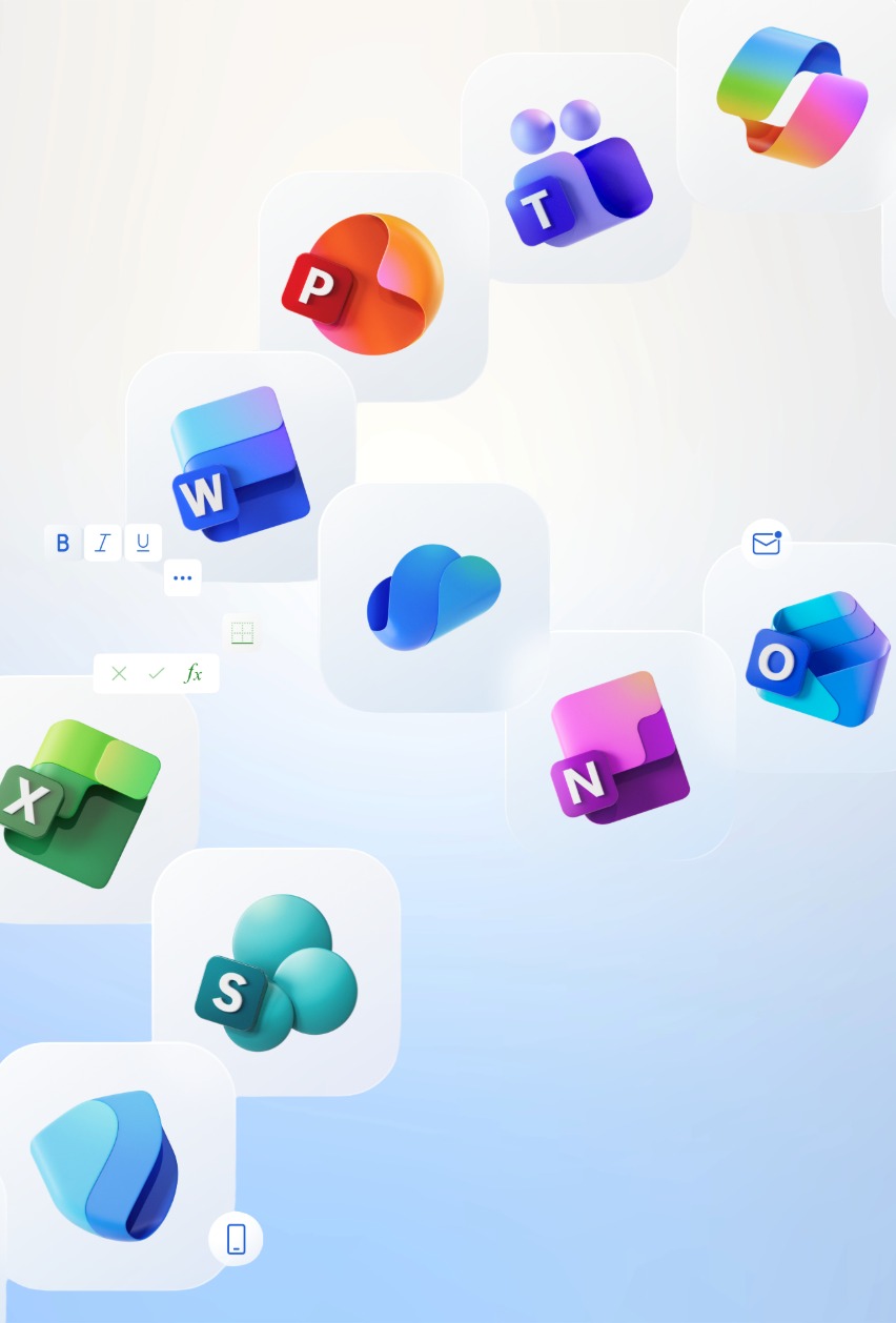 Visual renovado no Microsoft 365: ícones vibrantes que refletem o futuro